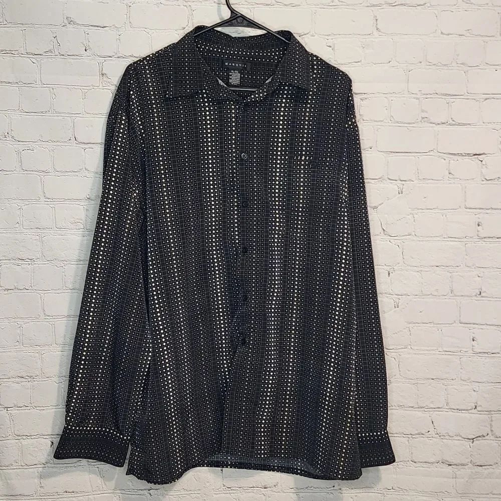 Men's Marquis button down longsleeve shirt, size XL